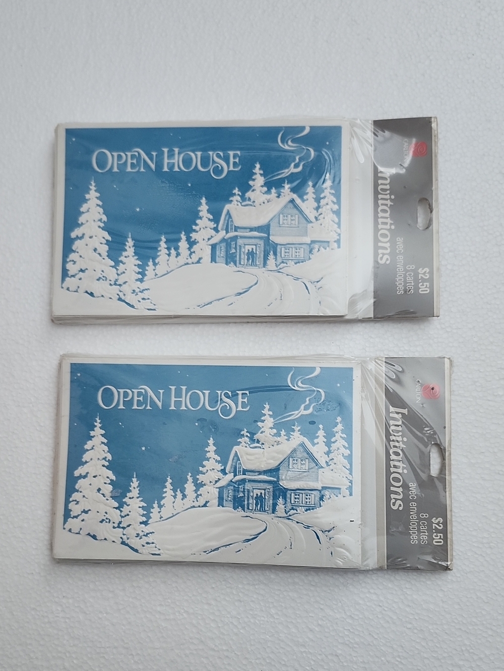 Carlton Cards Open House Invitations - Vintage Unopened (2 Packs of 8 Each)